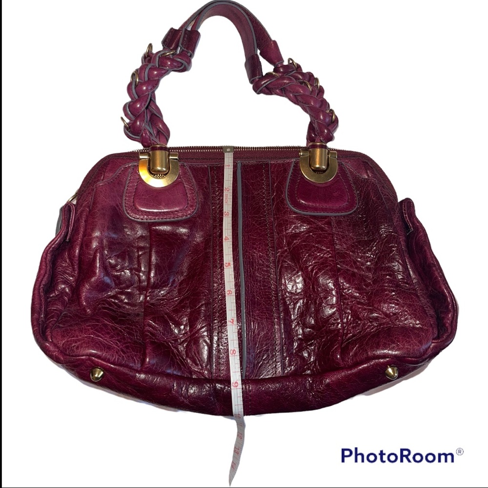 Chloé leather shoulder bag. Purple leather - Picture 8 of 17